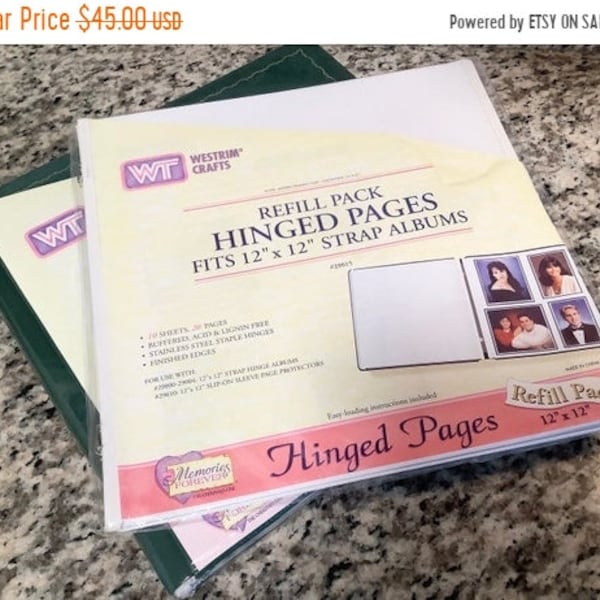 Strap Hinge 12x12 Scrapbook Album Etsy
