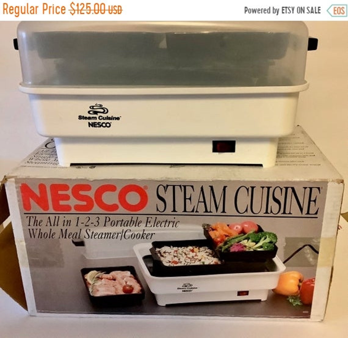 NESCO Steam Cuisine Portable Electric Whole Meal Etsy