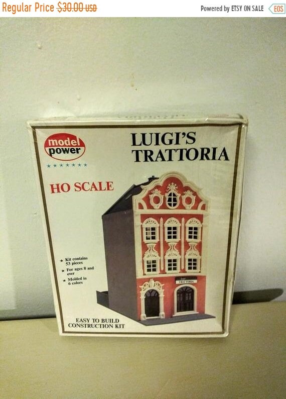 HO SCALE MODEL POWER LUIGI'S TRATTORIA BUILDING KIT 