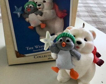 Hallmark Keepsake Ornament 2002 THE WISHING STAR Snowball & Tuxedo #2, Mint in Box