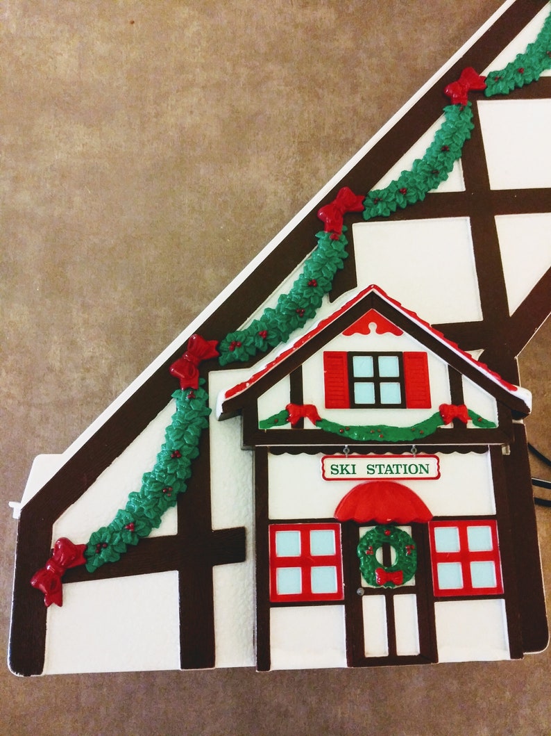 Mr Christmas Santa's Ski Slope Tree Decoration 1992 Etsy