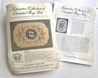 Tidewater Collection Oriental Rug Kit, No. 42201 Chinese Antique 9x12 - Miniature House Rug Kit - X-Acto House of Miniatures