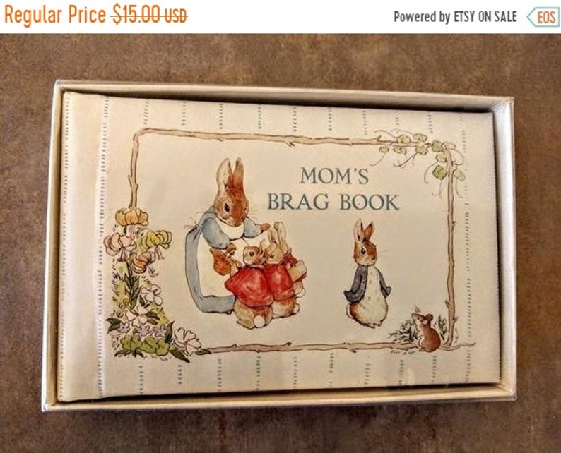 Beatrix Potter Peter Rabbit Mom/'s Brag Book Vintage 1990 and NEW On Sale CR Gibson
