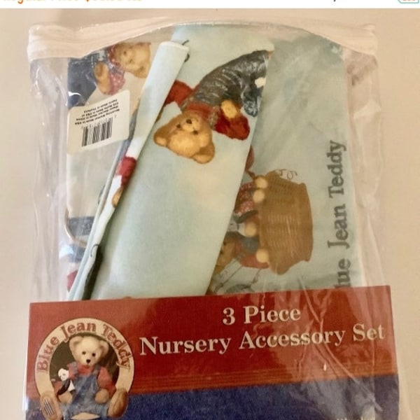 Blue Jean Teddy Etsy