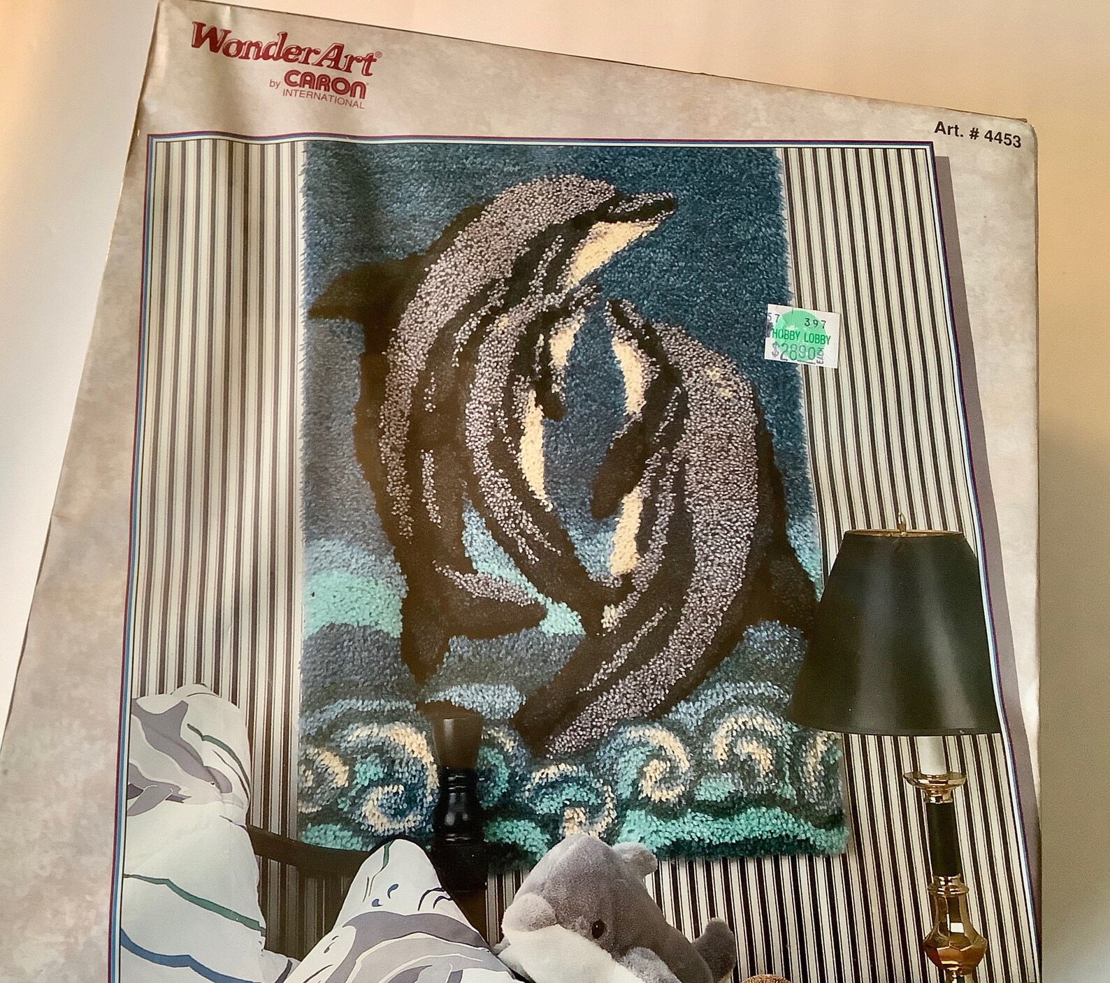 Wonderart Dolphins Latch Hook Rug Kit 27 x Etsy