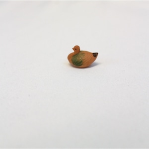 Vintage Mini Dove Pigeon Hollow Plastic Bird Figurine