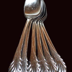 7 Yamazaki COVE Stainless 18/8 Glossy Silverware Flatware Place/Oval Soup Spoon 7 1/2&quot;
