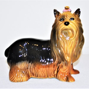 Made In England (Possibly Beswick?) Ceramic Porcelain Standing DOG SHIH TZU Figurine