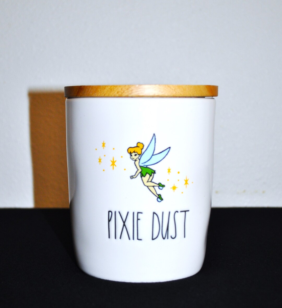 Disney Rae Dunn Tinkerbell Pixie Dust Lidded Canister 5.25 Etsy