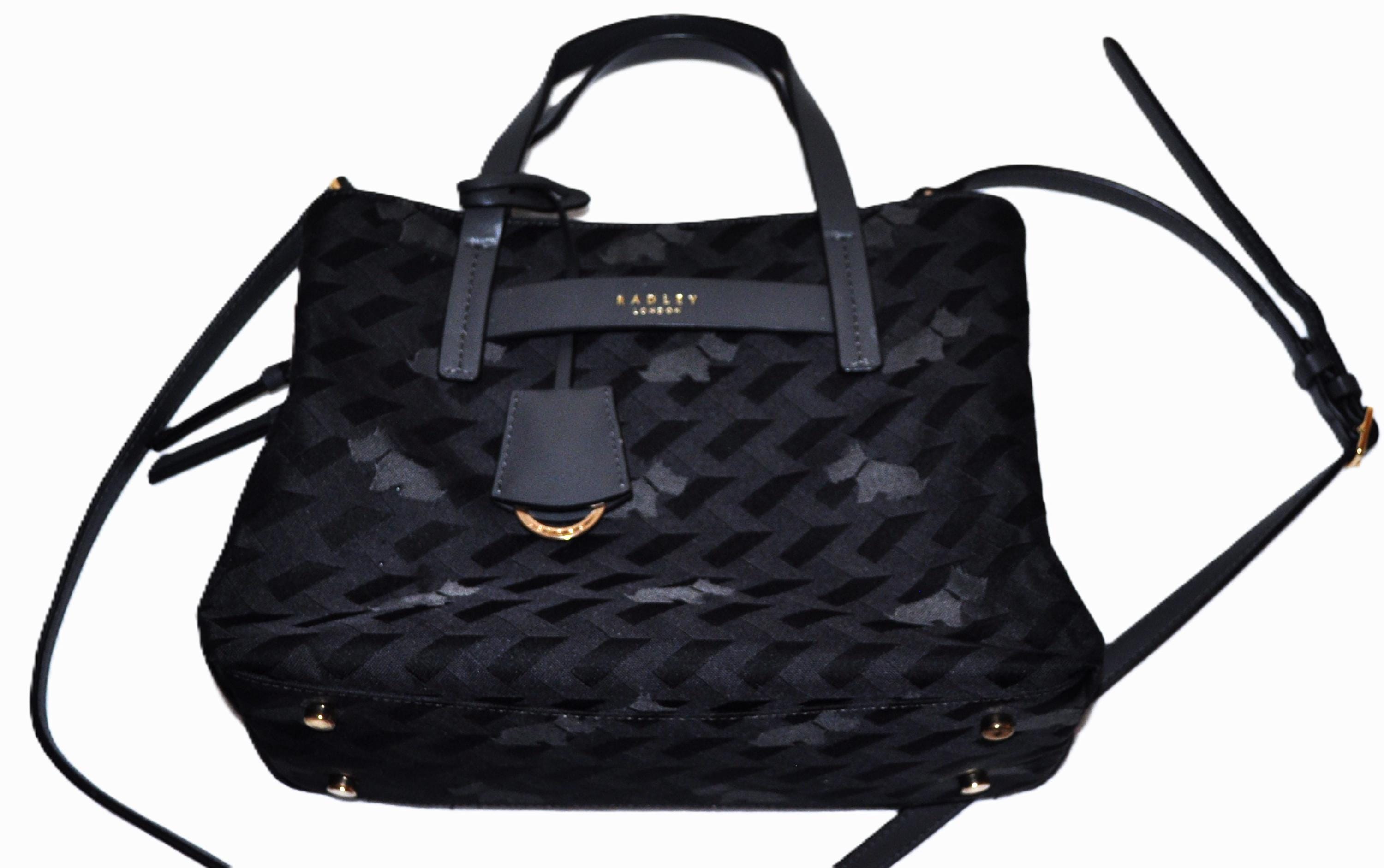 Radley Finsbury Park GEO DOG Jacquard Black and Charcoal 
