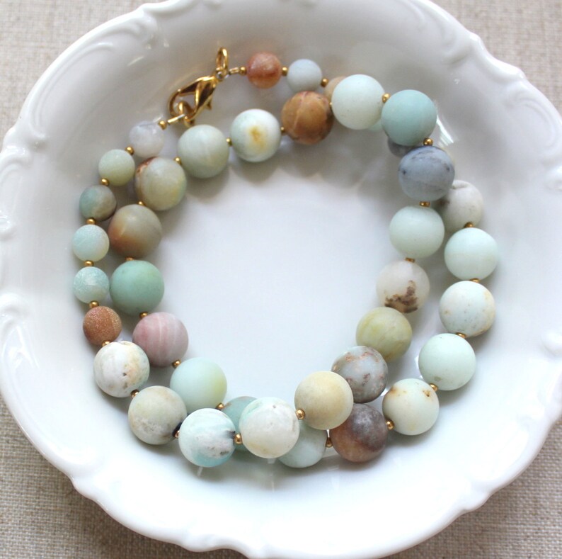 Stephanie Necklace Amazonite