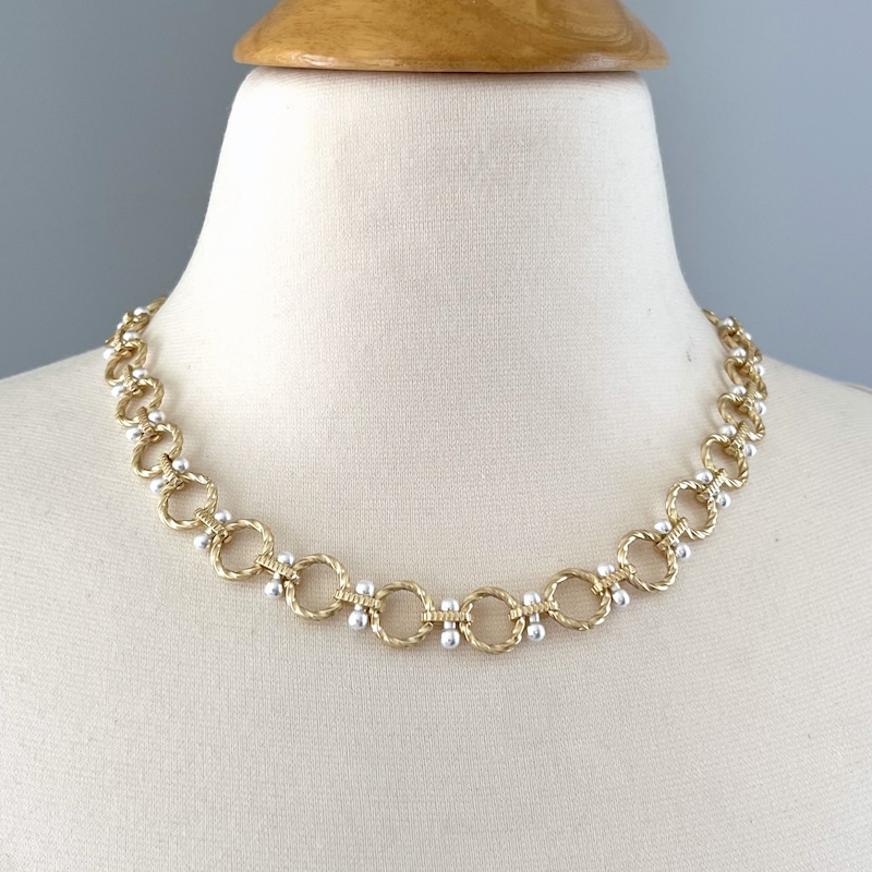 Mixed Metal Layered Pendant Necklace