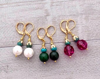 Colorful earrings - Turquoise earrings