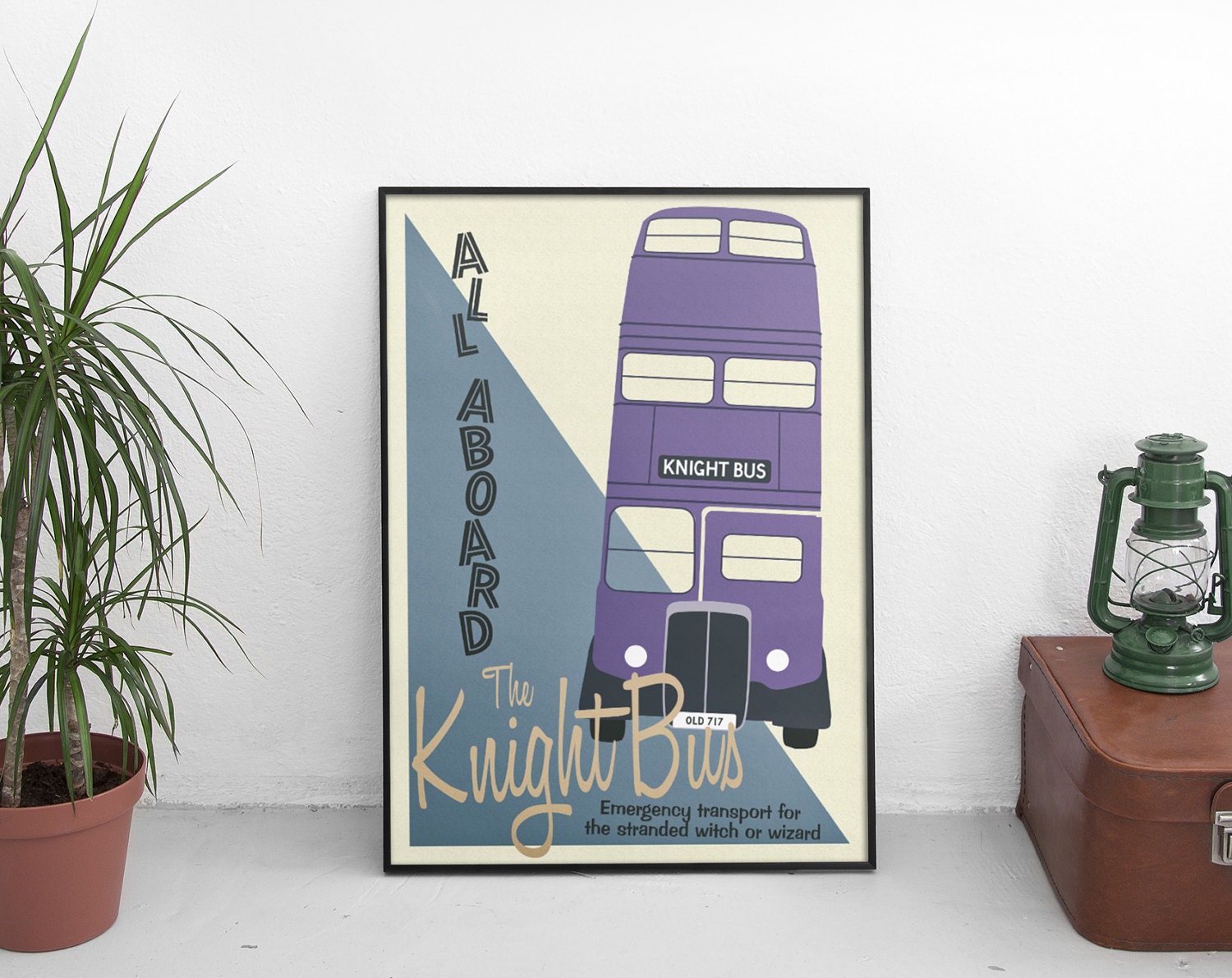 Harry Potter Knight Bus Poster Print Vintage Wizarding Etsy
