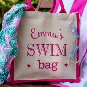 Personalisierte Schwimmtasche, Schwimmtasche, personalisierte Schwimmgeschenk, personalisierte Schwimmtasche