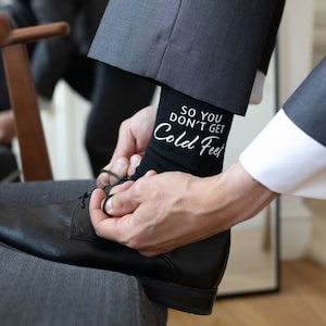 So You Don&#39;t Get Cold Feet socks, Socks for Groom, Wedding gift, Wedding gifts, Groom gifts, Wedding day gift, Wedding socks