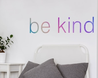 Be kind quote wall sticker, quote wall decal