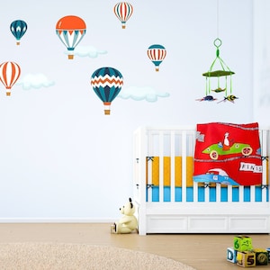 Classic hot air balloon wall stickers, hot air balloon wall decal