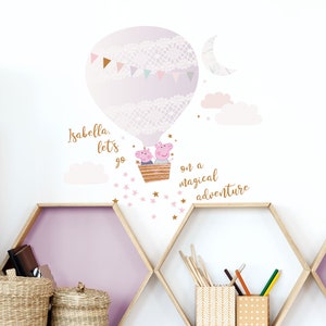 Personalised Peppa Pig wall sticker, Peppa Pig Magical Adventure wall sticker, Peppa Pig wall decal