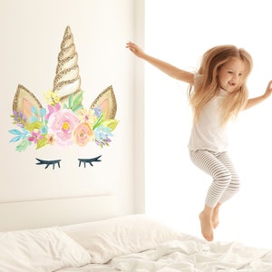 Set of Personalised Unicorn Prints , Girls Wall Art , Unicorn Room Decor , Unicorn  Art Set , Nursery Decor , Girls Bedroom Wall Art 