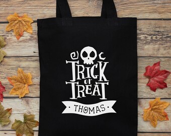 Personalisierte Halloween Trick oder Leckerli Tasche, Halloween Trick oder Leckerli Tasche, Halloween Tasche, Halloween Geschenk