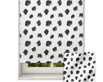 Dalmatian Print roller blind, Children's roller blind, Made to measure, Black and White roller blind, Animal Print roller blind