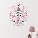 Personalised Princess Castle Wall Sticker, Princess Castle Wall Decal ...