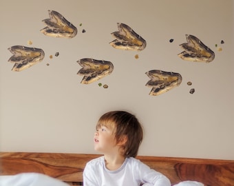 Dinosaur Footprint Wall Stickers, Dinosaur Wall Decals, Dinosaur Stickers for Walls, Dinosaur Themed Room, Dinosaur Wall Sticker, Dino Theme