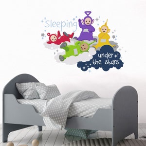Teletubbies under the stars wall sticker, Teletubbies wall decal