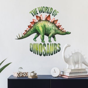 World of dinosaurs - Stegosaurus wall sticker, dinosaur wall decals
