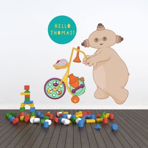 Personalised Makka Pakka In The Night Garden wall sticker