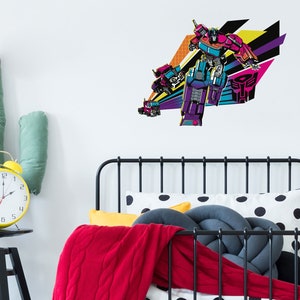 Halftone Optimus Prime wall sticker, Transformers wall sticker, Transformers wall decal, Transformers bedroom decor