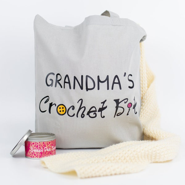 Personalised Craft bag, Mothers day gift, Gift for Grandma, Gift for Nana, Mother's Day gift for Grandma, Personalised present, Knitting bag