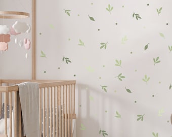 Leaf wall stickers, Leaf wall decals, Falling Leaves wall sticker, Multicoloured leaves wall stickers, Nursery wall stickers