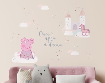 Peppa Pig once upon a dream wall sticker, Peppa Pig wall decal