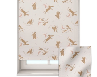 Goodnight Hares roller blind, Nursery Roller Blind, Guess How Much I Love You, Made to measure, Blackout Nursery roller blind