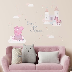 Peppa Pig Wandtattoo, Peppa Pig Wandtattoo