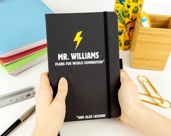 World Domination Notebook, Personalisierte Lehrer Geschenke, Danke Lehrer Geschenk, Ende des Schuljahres Geschenk, Notebook Lehrer Geschenk, Lehrer Assistent