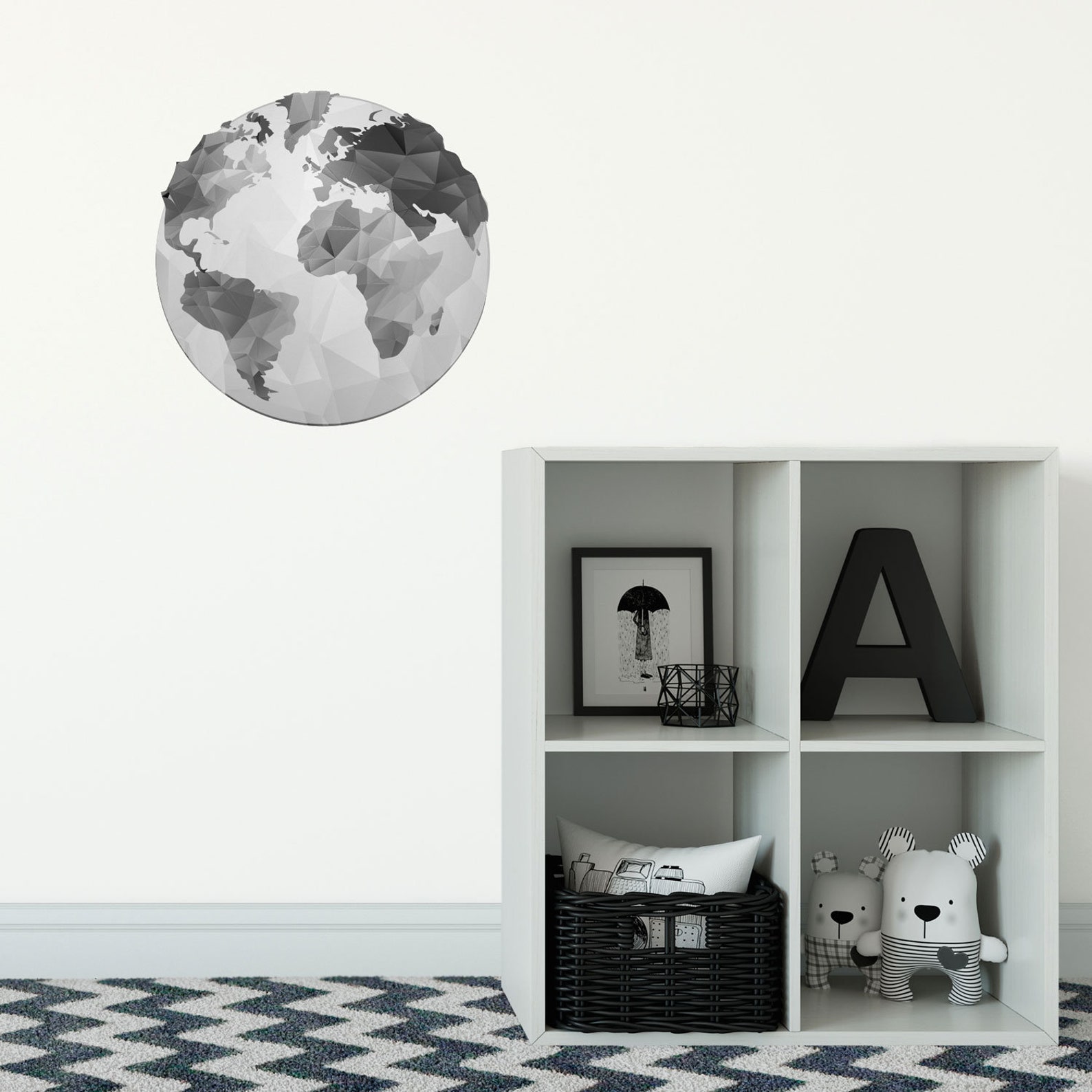 Globe Wall Sticker Globe Wall Decal Etsy