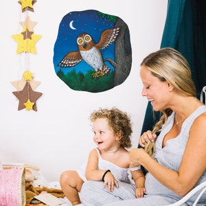 Night Time Owl wall sticker, The Gruffalo wall sticker, Gruffalo Owl wall decal, Gruffalo Owl wall decor, Gruffalo and Friends wall sticker