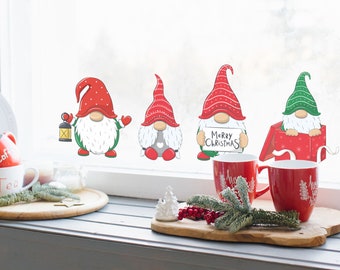 Nuova decorazione natalizia Vetrofania Babbo Natale Regali Buon Natale Specchio Adesivo Natale | IT
