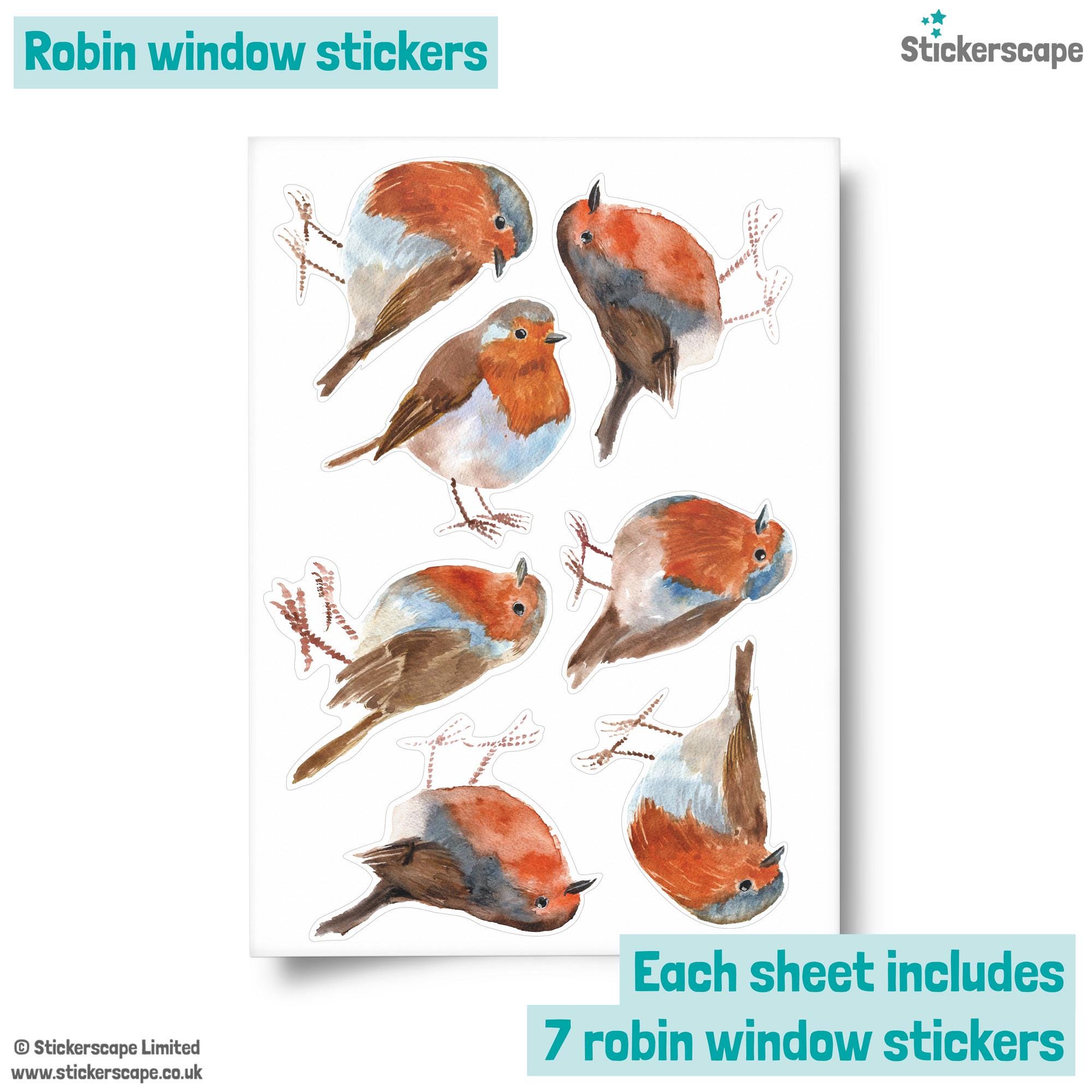 Robin Window Stickers