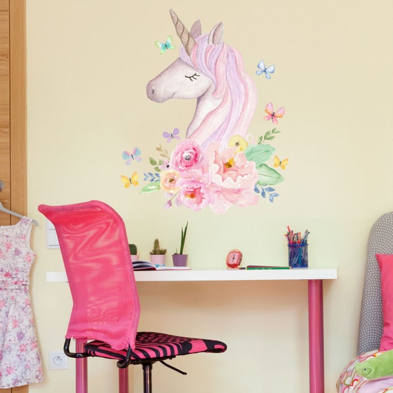 Unicorn Wall Decal Girls Room Wall Decor Always Be Yourself Unless You can Be a Unicorn Wall Decal Girls Room Sticker 