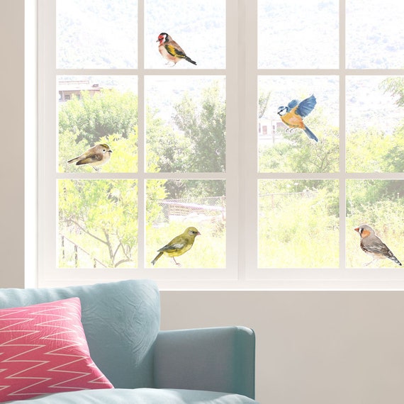 Vogel Fenster Aufkleber, Vogel Fenster Dekoration, Frühling