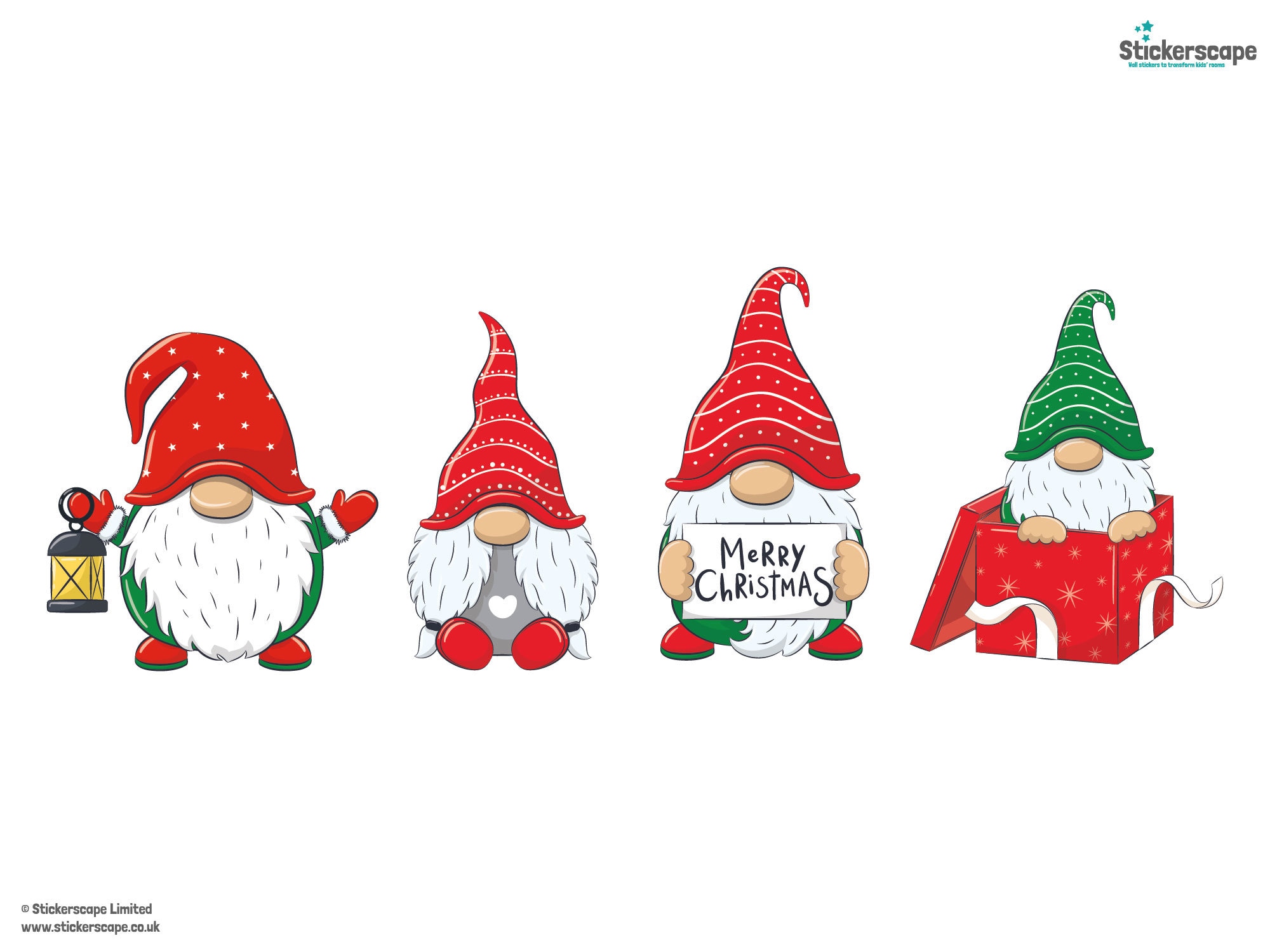 37 Pcs Christmas Wall Decals Stickers - Red Car, Santa, Trees, Snowflakes For Window & Door Decor - View #2