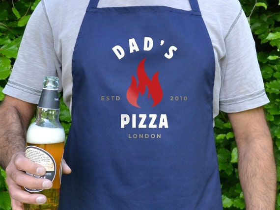 Tablier à pizza personnalisé, tablier pour papa, cadeau fête des pères,  cadeau d'anniversaire pour homme, tablier pour four à pizza, tablier à pizza  -  France