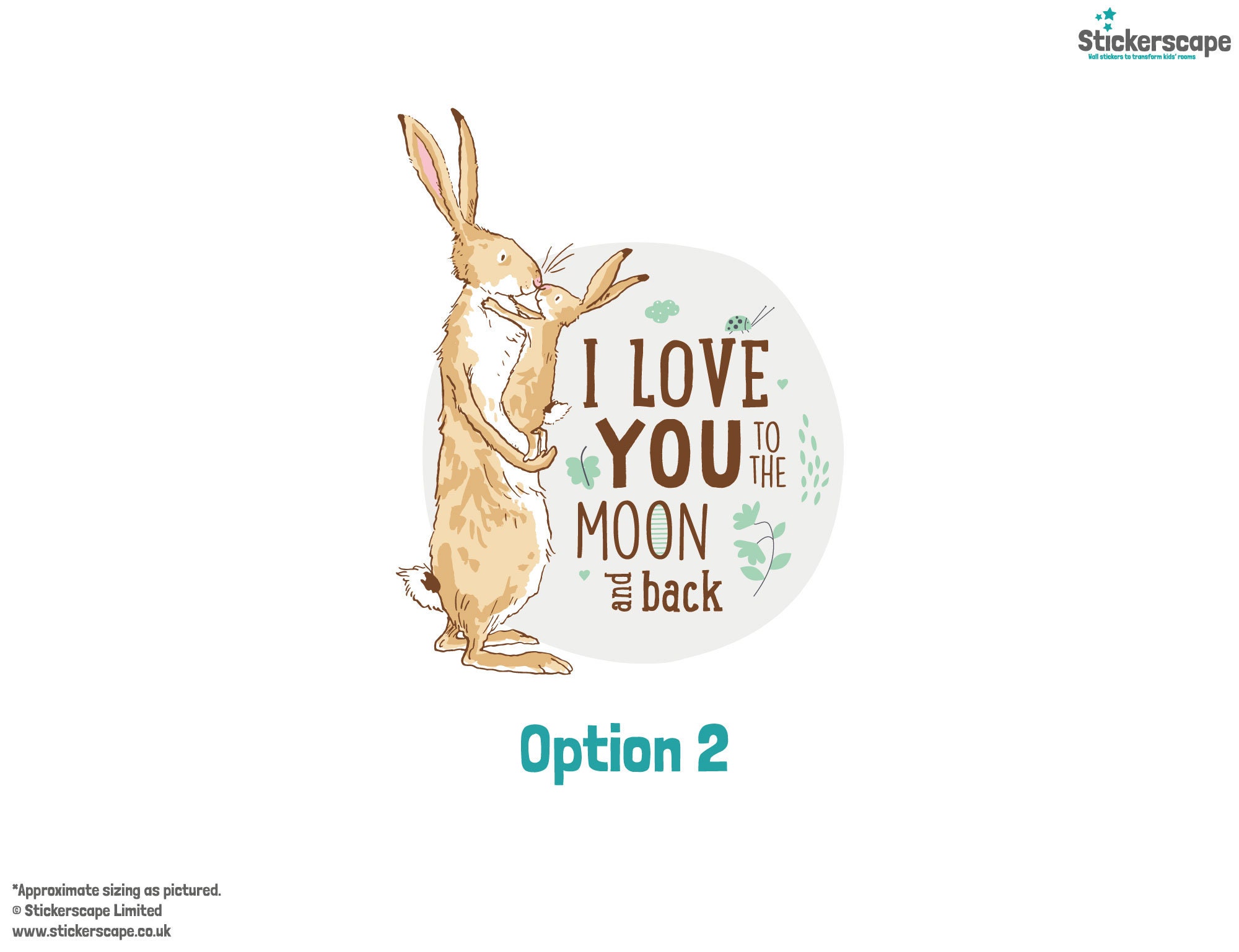 Stickerscape Guess How Much I Love You Wall Stickers (I Love You - Large) | Nursery Wall Stickers, Woodland Wall Stickers, Nursery Wall Decor| Easy To - View #7