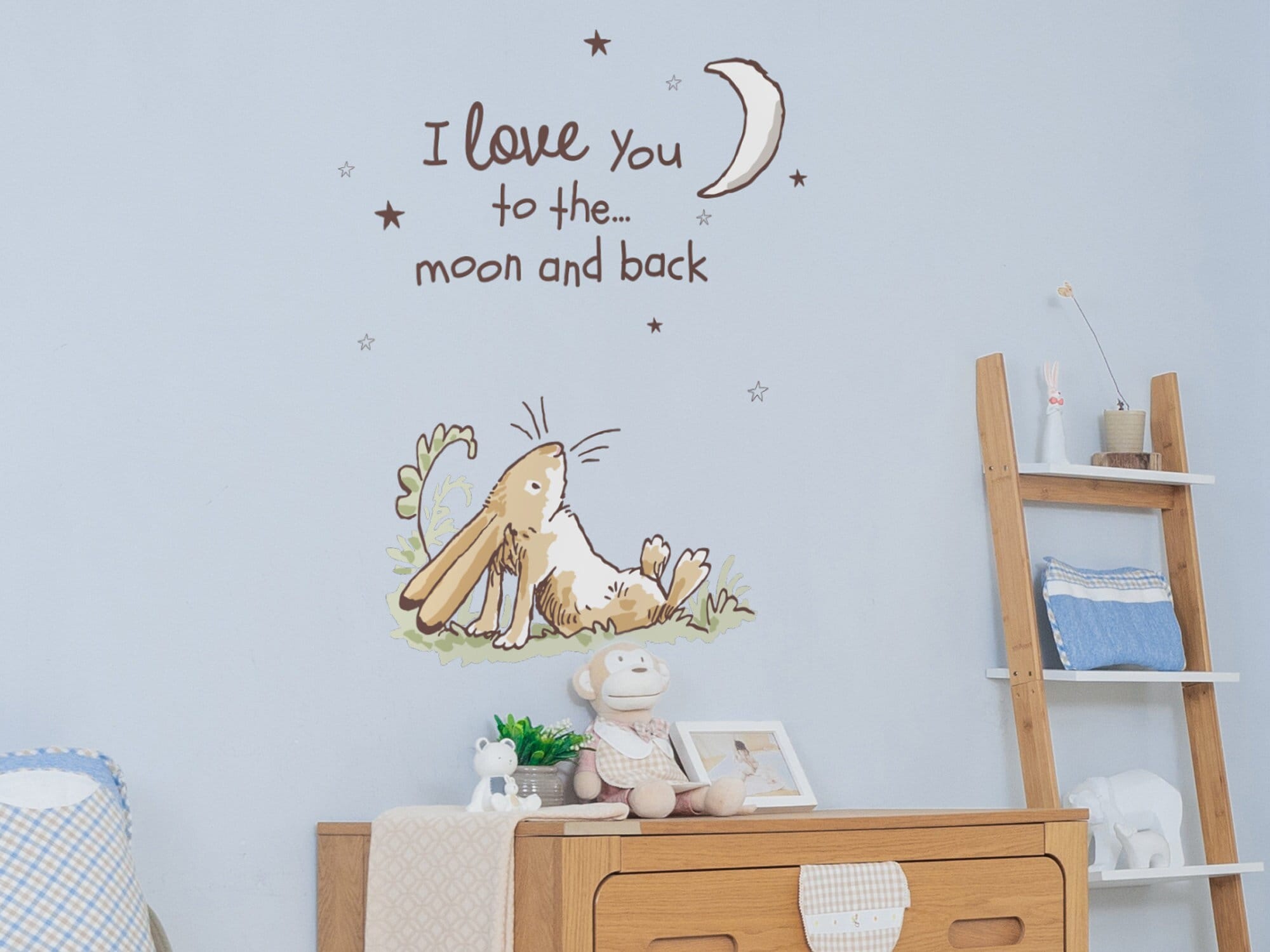 Stickerscape Guess How Much I Love You Wall Stickers (I Love You - Large) | Nursery Wall Stickers, Woodland Wall Stickers, Nursery Wall Decor| Easy To - View #9