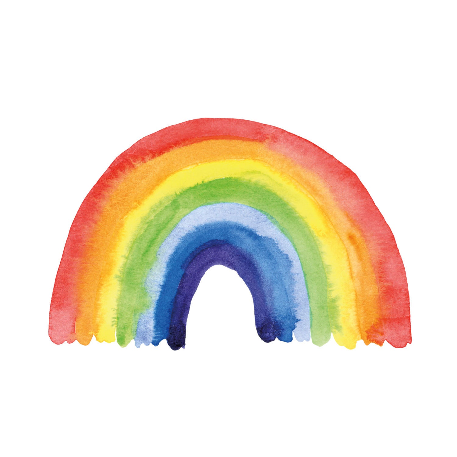 Watercolour Rainbow Window Sticker Rainbow Window Decal Etsy UK