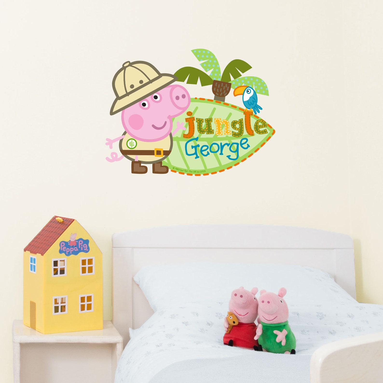 Peppa Pig Jungle George Wall Sticker, Peppa Pig Wall Decal - Etsy